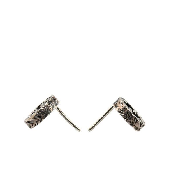 Pre Loved Gucci GG Running Stud Earrings Silver Women - Picture 3 of 6